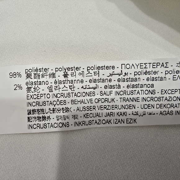 Zara Cream Sleeveless Top With Chain and Opening in The bass - Picture 8 of 8